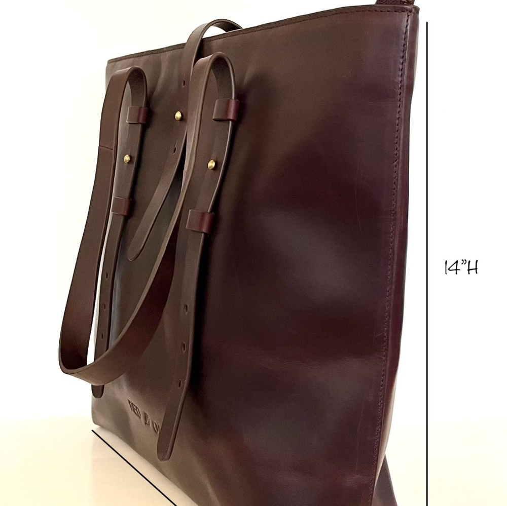 Large Tote, Beautiful Leather Business Tote. - Picture 6 of 8
